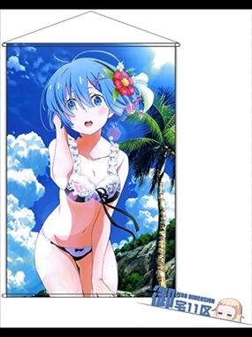 Rem Re:Zero Starting Life in Another World Anime Scroll Poster